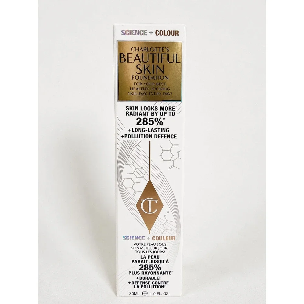 Charlotte Tilbury Foundation Beautiful Skin 6 Neutral Medium Coverage 1 oz New